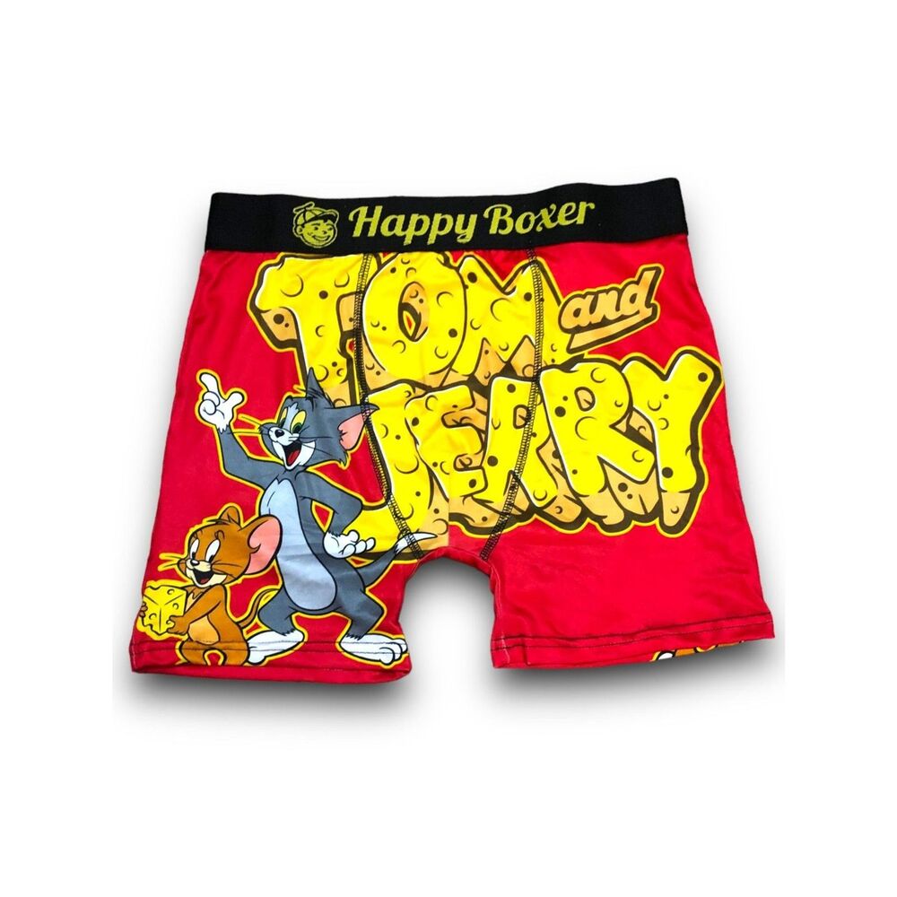 Happy Boxer Tom and Jerry "Cheese" Men's Performance Boxer Brief - XL